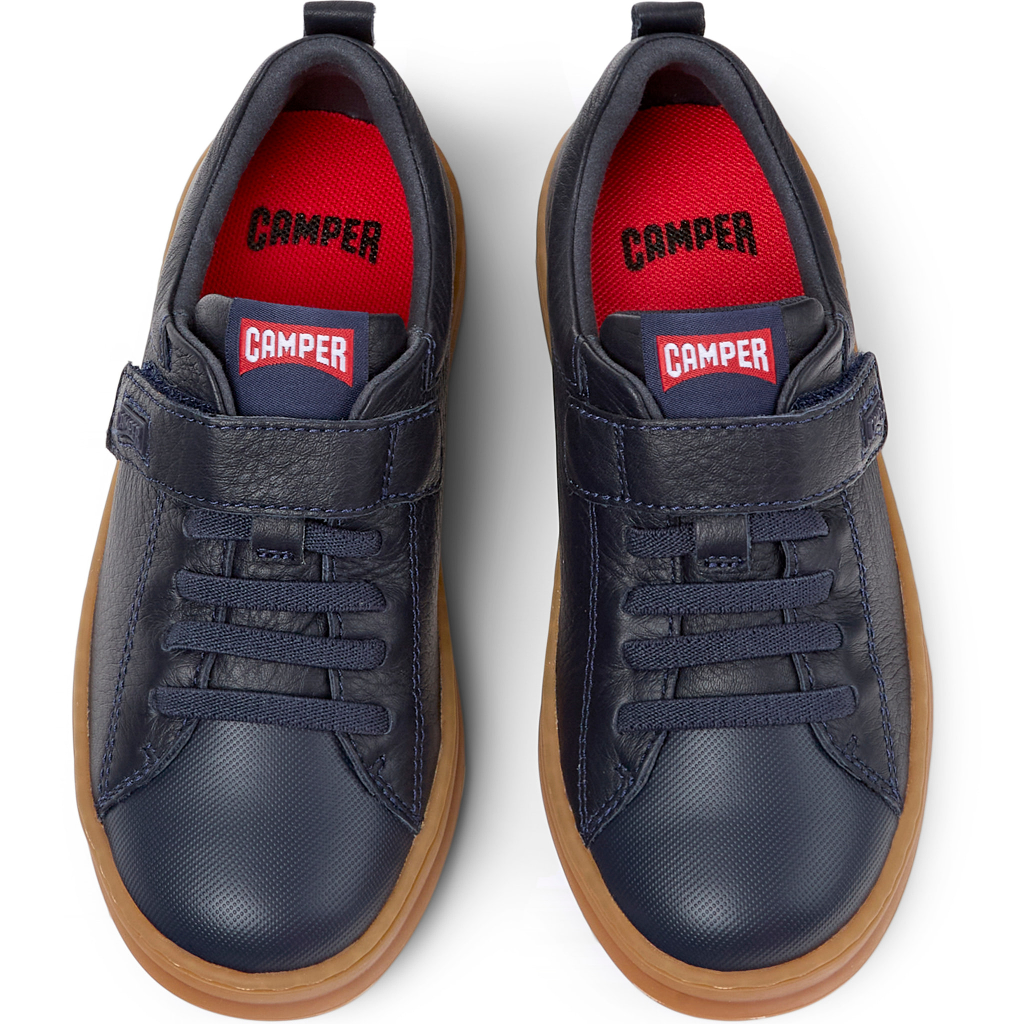 Sneakers - CAMPER Runner Four - Blu - Pelle liscia / Tessuto tecnico