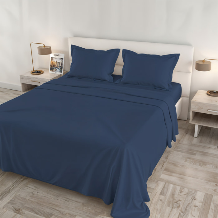 COMPLETO LETTO RASO CLOE, 100% Raso di Cotone, Made in Italy - AVIO