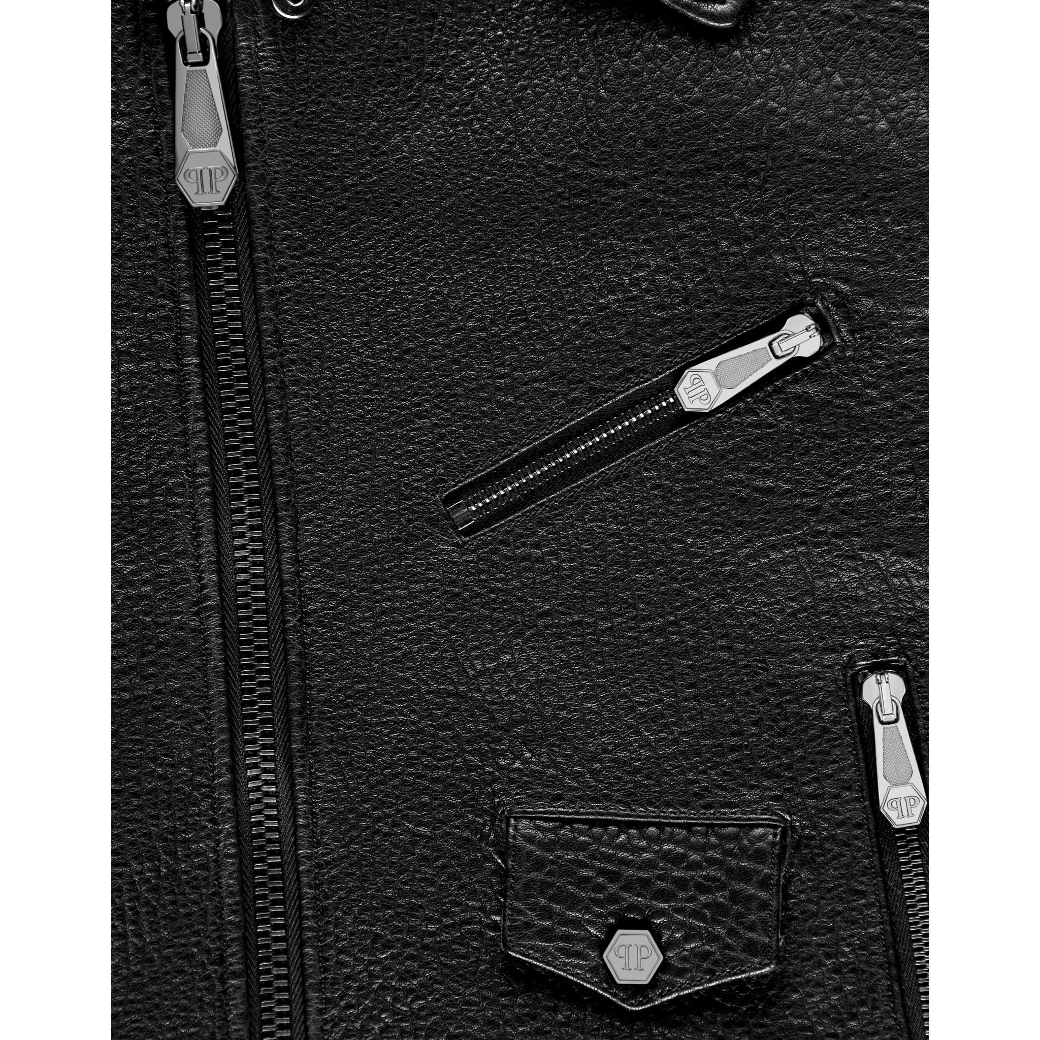 PHILIPP PLEIN Biker Jacket ICONIC PLEIN