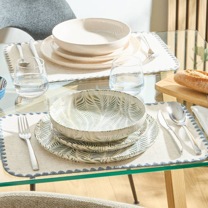 Assiette creuse Gina D22cm vert