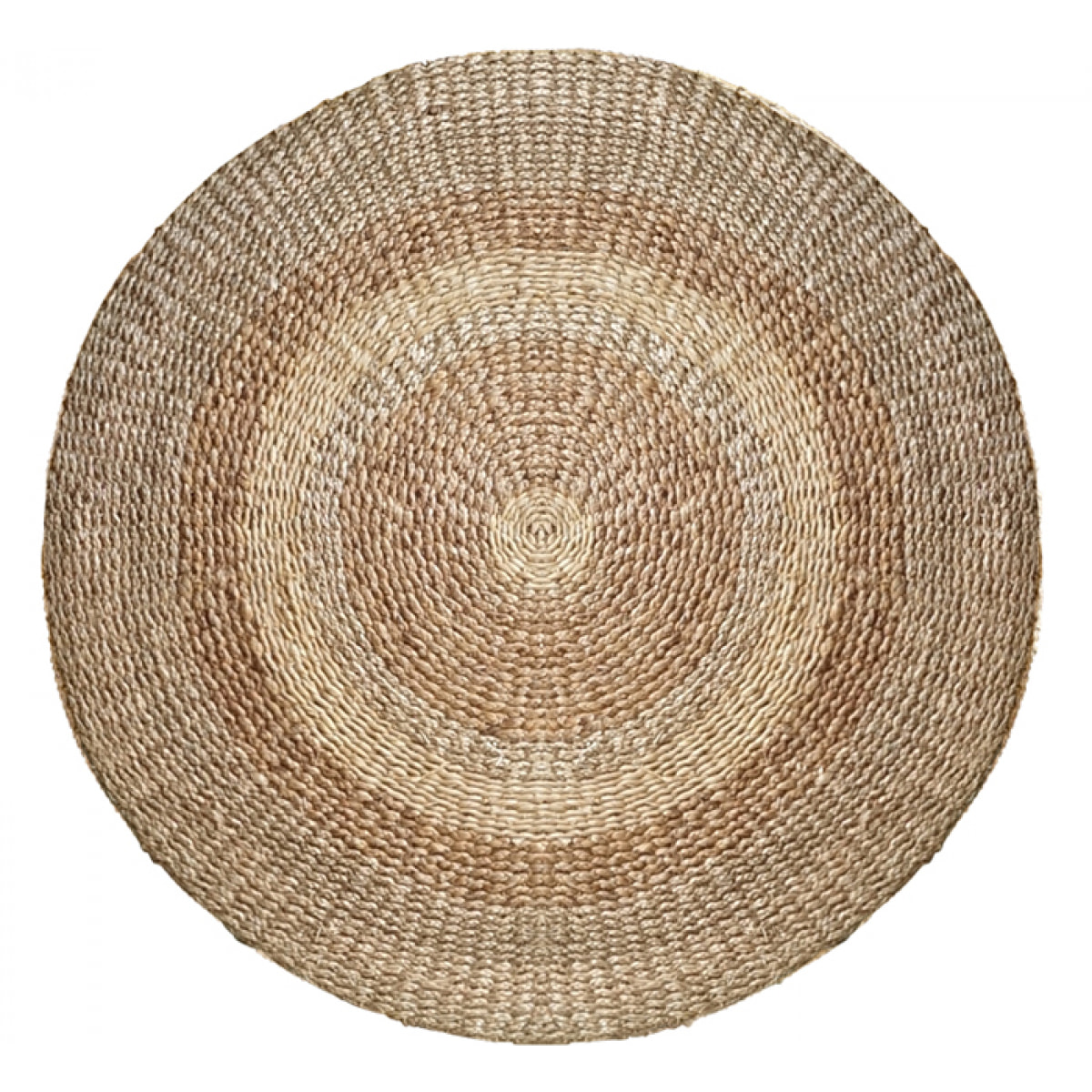 Tapis rond naturel en posidonie 120 cm - Angola