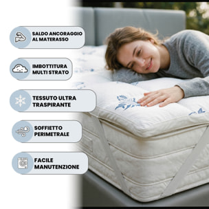 TOPPER AIR TRASPIRANTE CON ELASTICI