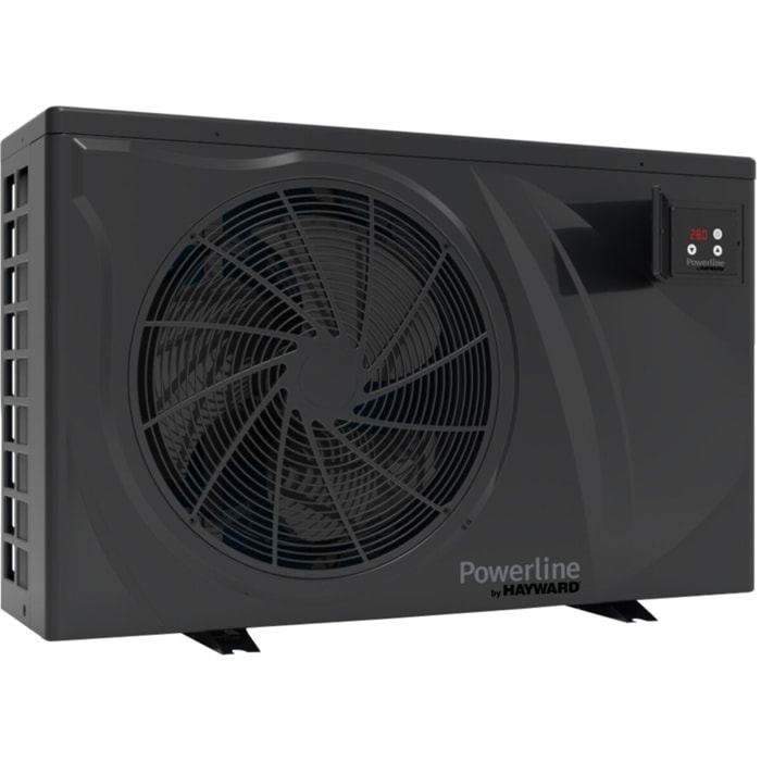 Piscine bois " Brazilia 130 "  5.86 x 3.86 x 1.31 m + Pompe à chaleur 6 kw/h inverter "PowerLine by Hayward" - Noir