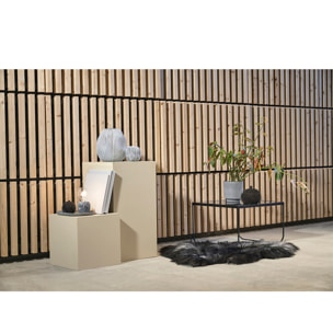 Vase Sigt Perle fumée Verre sablé