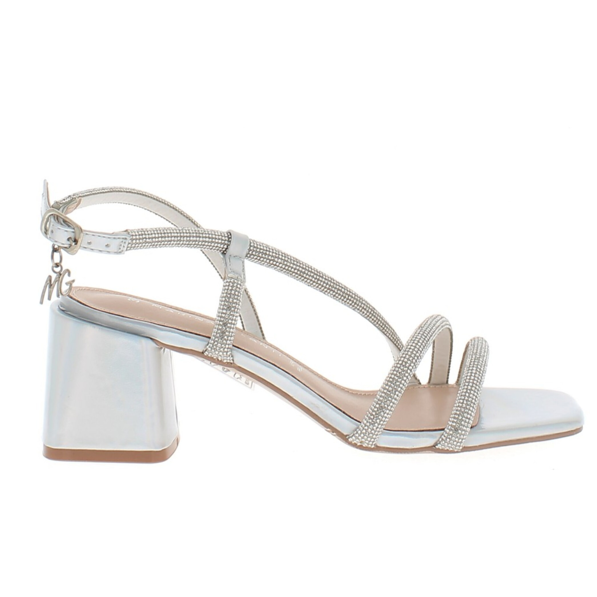 Marina Galanti Scarpe Donna Sandals Jewel Heeled 60 MG 1A147 Silver