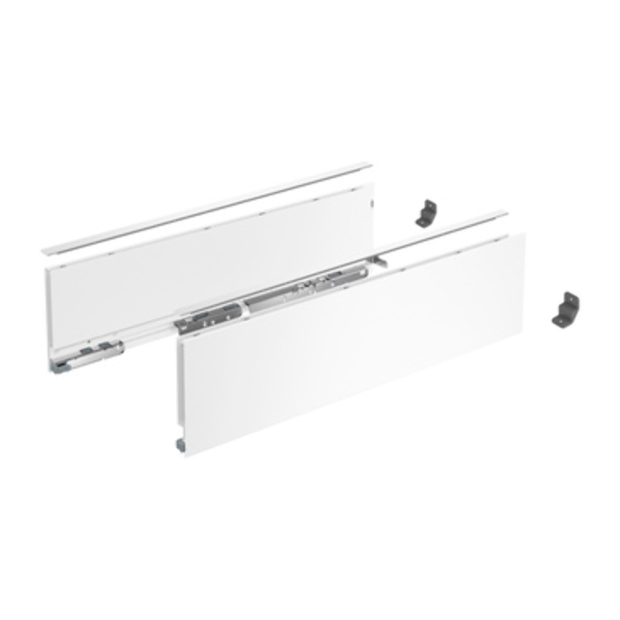Profilé latéral de tiroir AvanTech YOU, hauteur 139 mm x NL 450 mm, Blanc, gauche et droite - HETTICH - 9353396