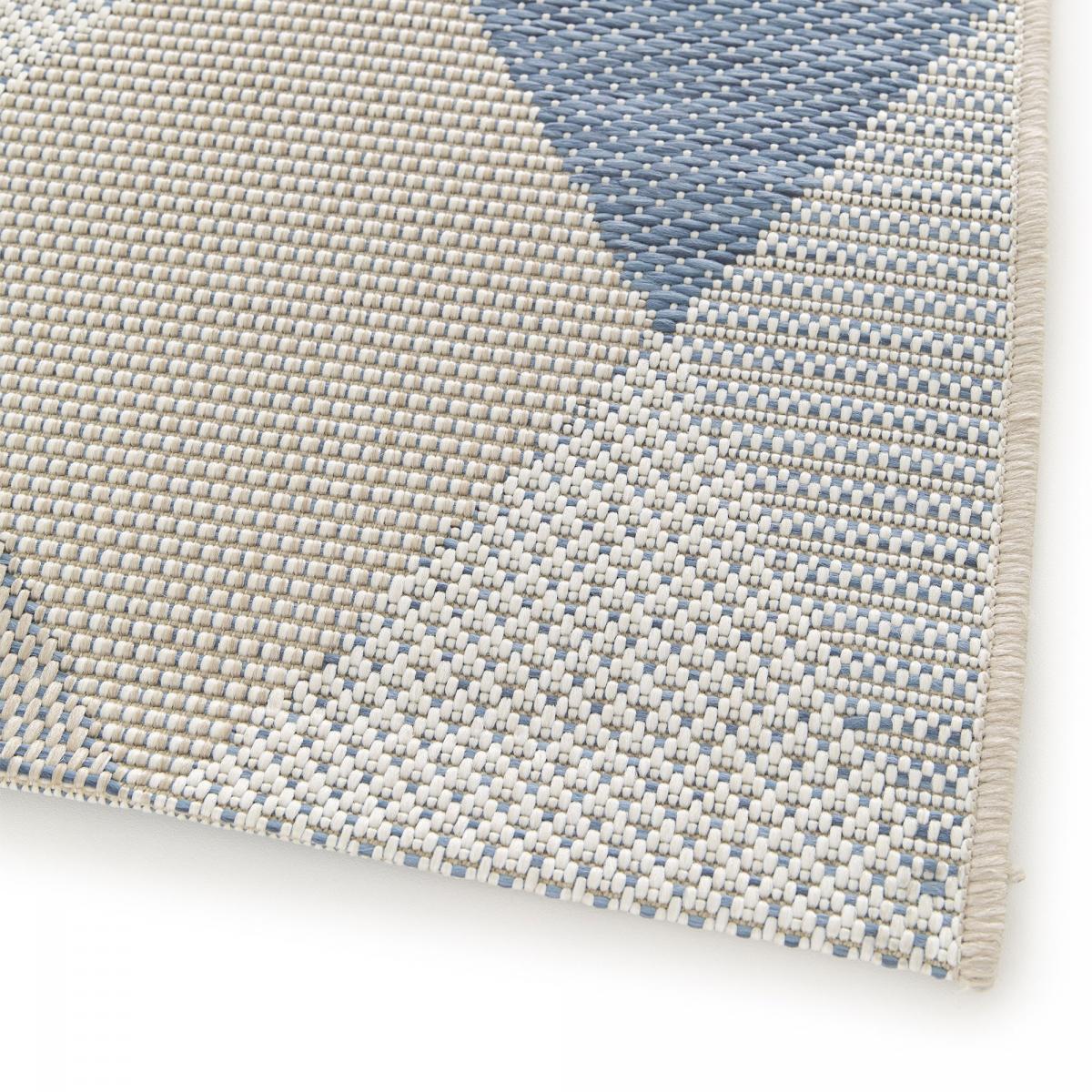 Tapis extérieur tissé kilim rectangle LENA