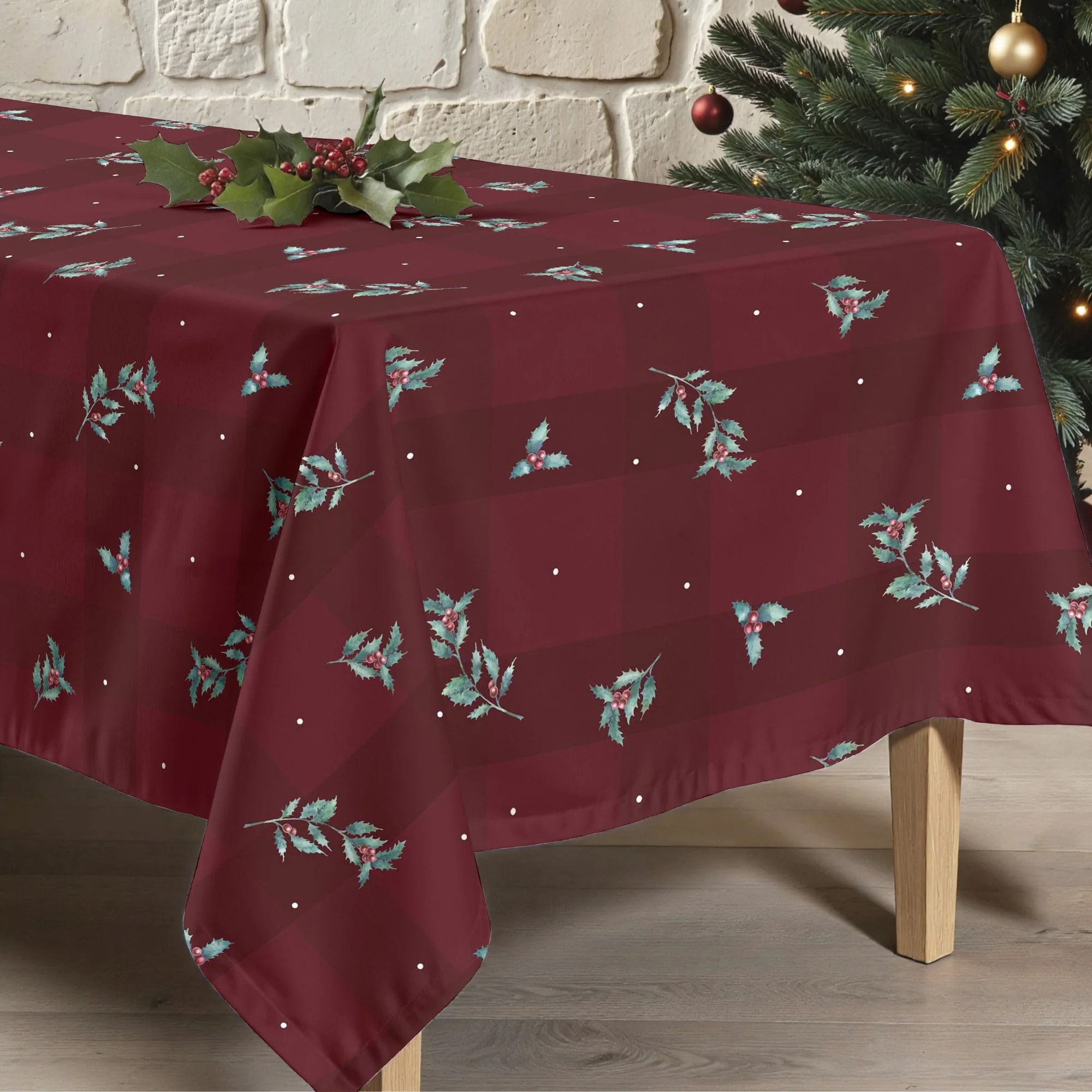 Nappe en résine Anti-tâches Red Christmas 1