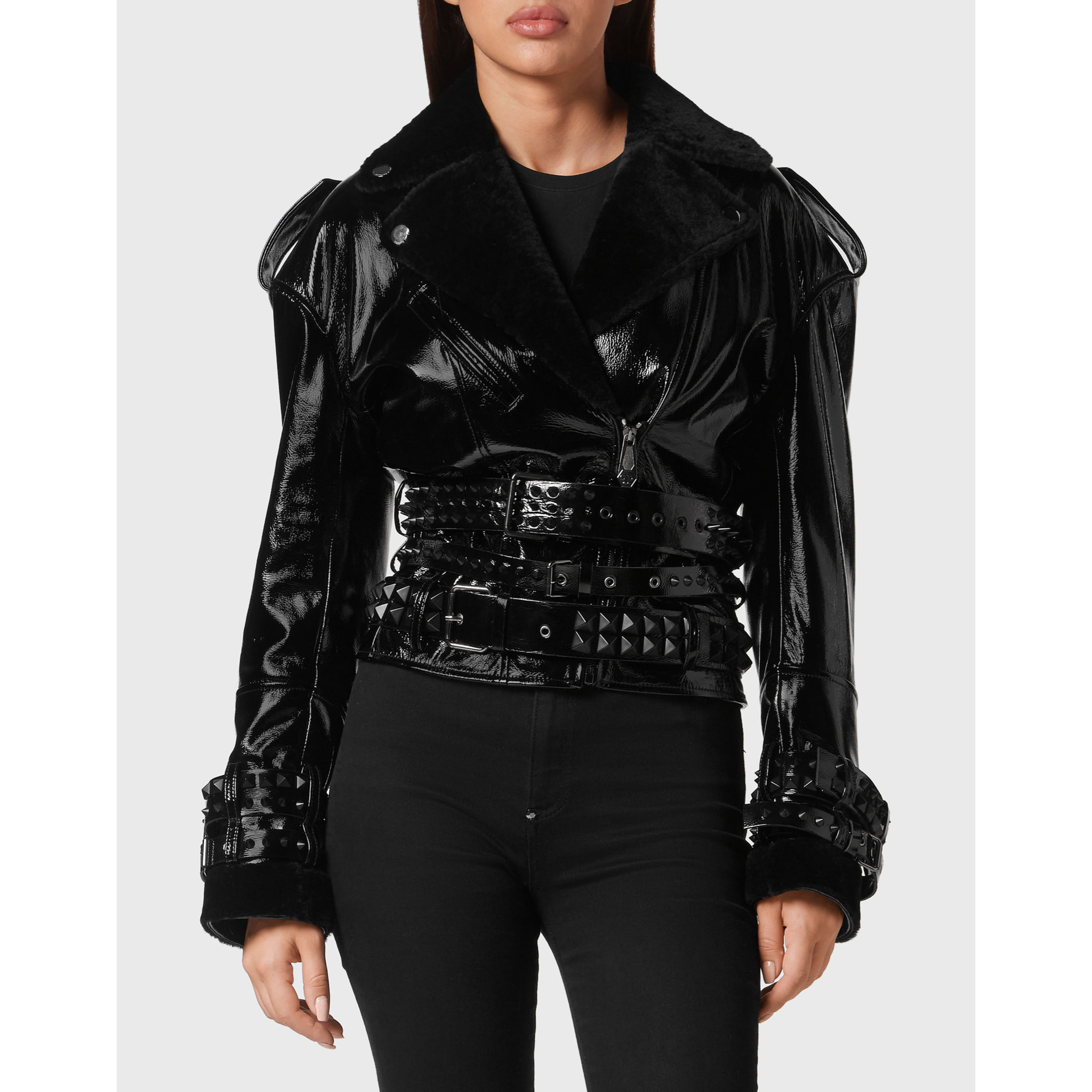 PHILIPP PLEIN Chaqueta de cuero