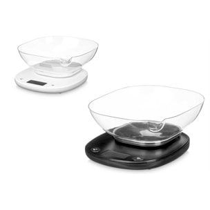 Báscula digital de 5kg. Incluye recipiente de 1000ml. Surtido de 2 colores aleatorios.