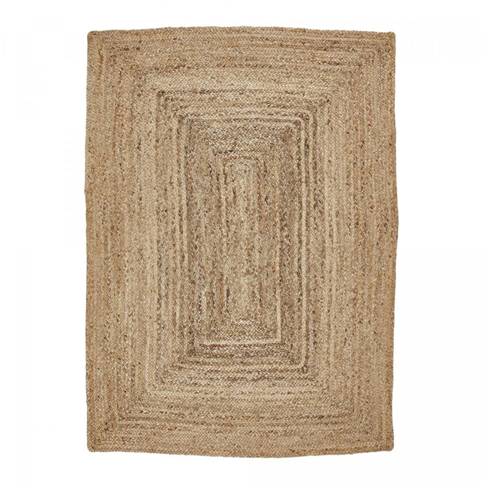 Tapis jute fait à la main motif uni HALA