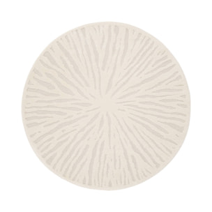 Tapis intérieur rond Ø160cm crème HELEN