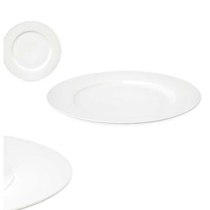 PACK 6 PIATTI PIANI PORCELLANA 27CM