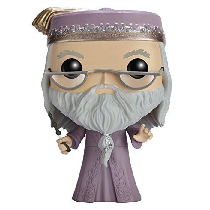 Harry Potter Funko POP Film Vinile Figura Albus Silente con Bacchetta 9cm