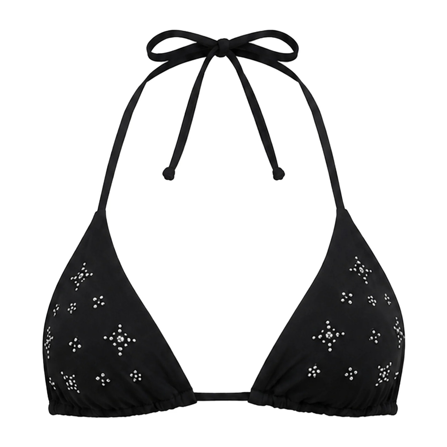 Top de bikini de triángulo con tachuelas