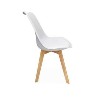 Chaise scandinave bois de hêtre (lot de 6) NILS
