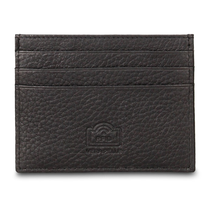 Porta carte uomo vera pelle - Modello Corvus Ultra - Casual - 10.0 x 7.5 x 1.0 cm