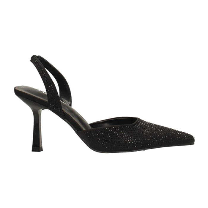 Décolleté sling back Donna Tata Italia Nero