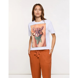 Camiseta Manga Corta Blanco - Tigralax