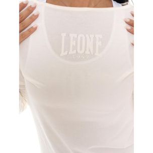 T-shirt donna a manica lunga con stampa Leone 1947 Never Without
