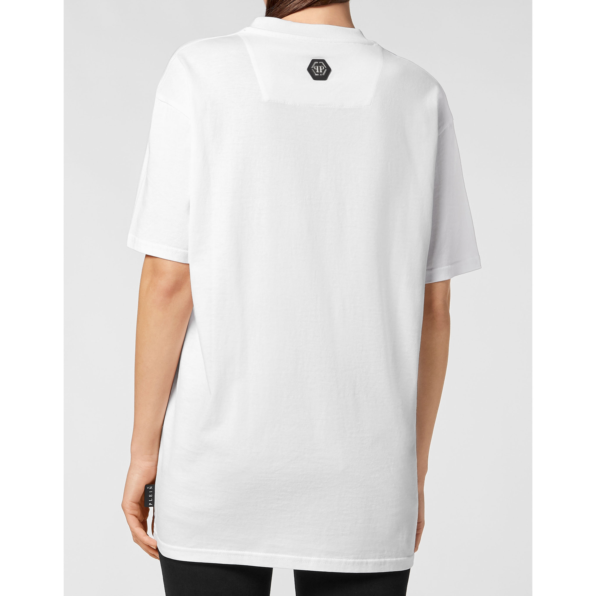 PHILIPP PLEIN T-Shirt Round Neck SKULL AND PLEIN