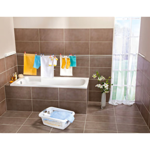 Longline séchoir mural extensible Rollfix 210, blanc (83040)