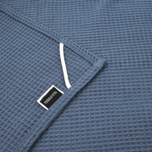 Serviettes Gaufrée 100 % coton Blue Majolica