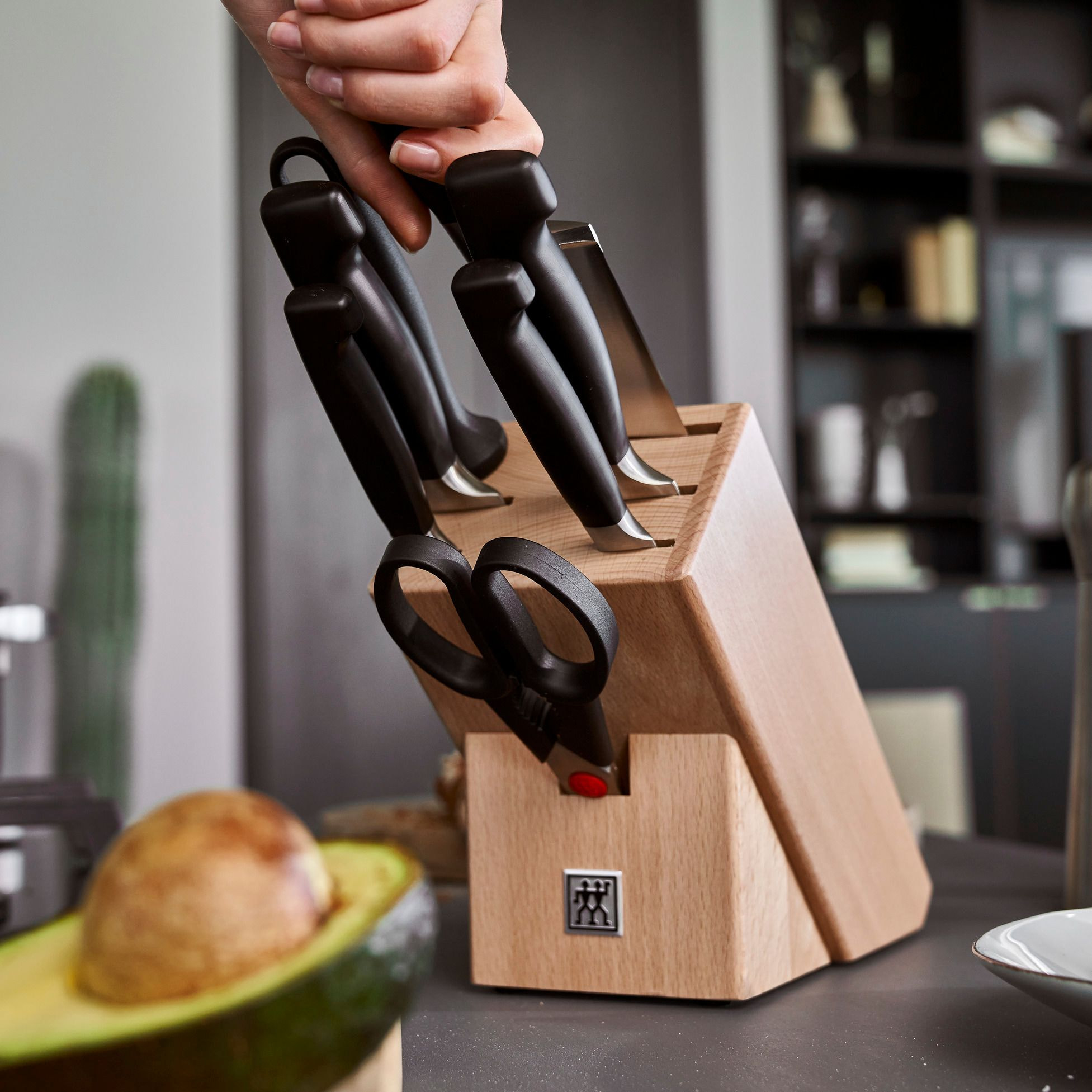 8-pcs, Bloc de couteaux, Nature