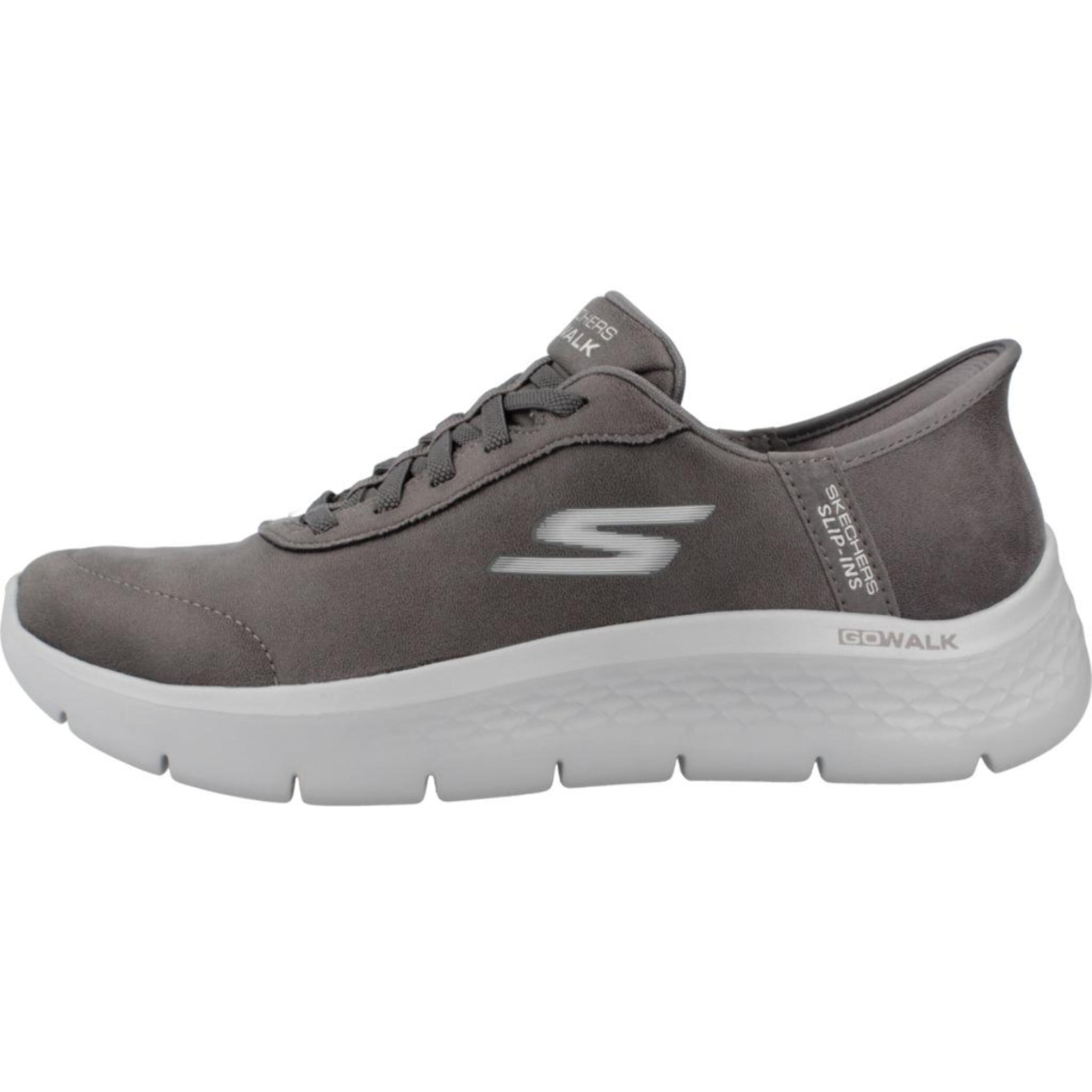 Sneakers De  Mujer Go Walk Flex - Mali Slip-ins Gris