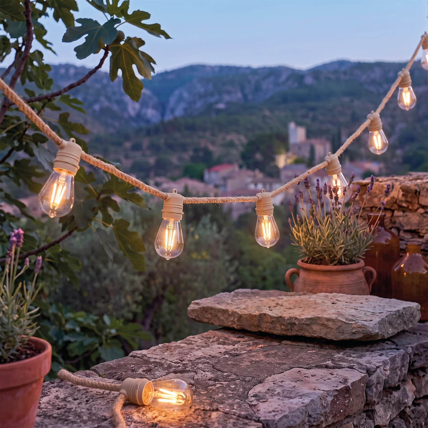 Guirlande solaire FANTASY CORD 10LED 8M