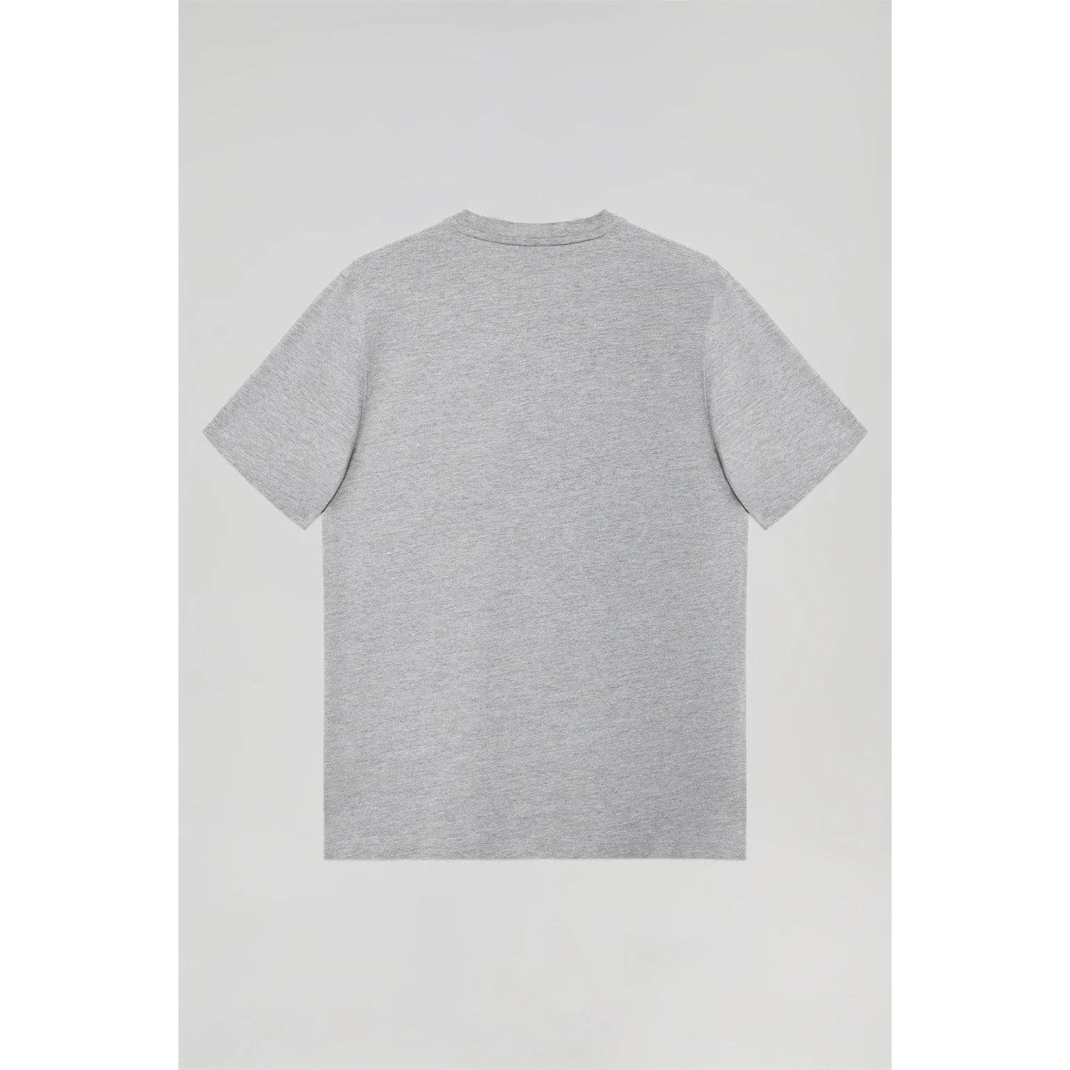 Maglietta basic grigio vigorè in cotone con logo Rigby Go