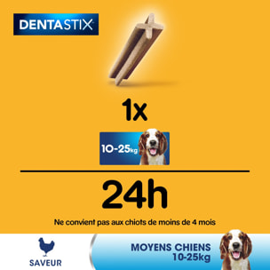 PEDIGREE Dentastix Friandises à mâcher moyen chien 35 sticks dentaires (5x7)