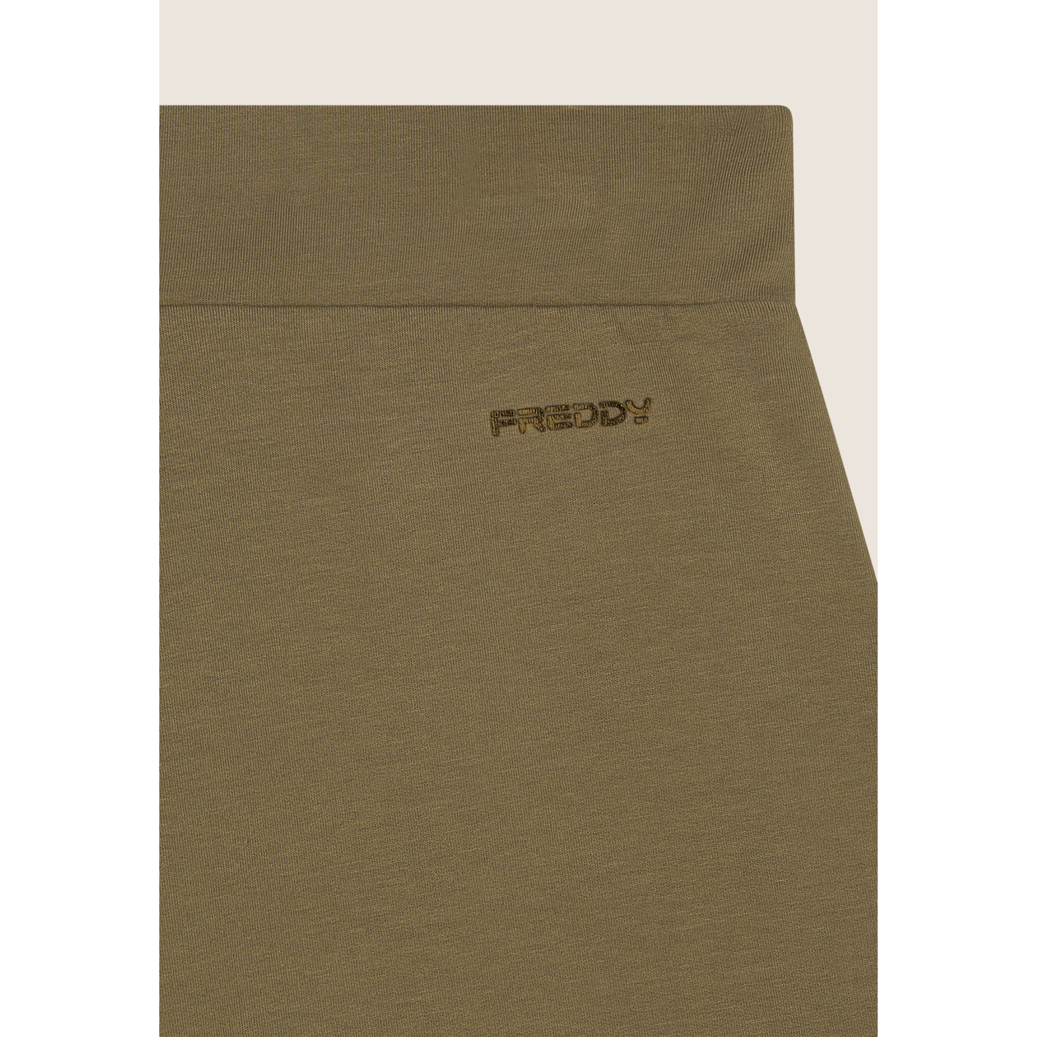 Pantaloni Shorts con paillettes e logo posteriore