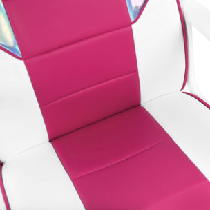 Silla gaming DRW Iris - Blanco - Rosa DRW