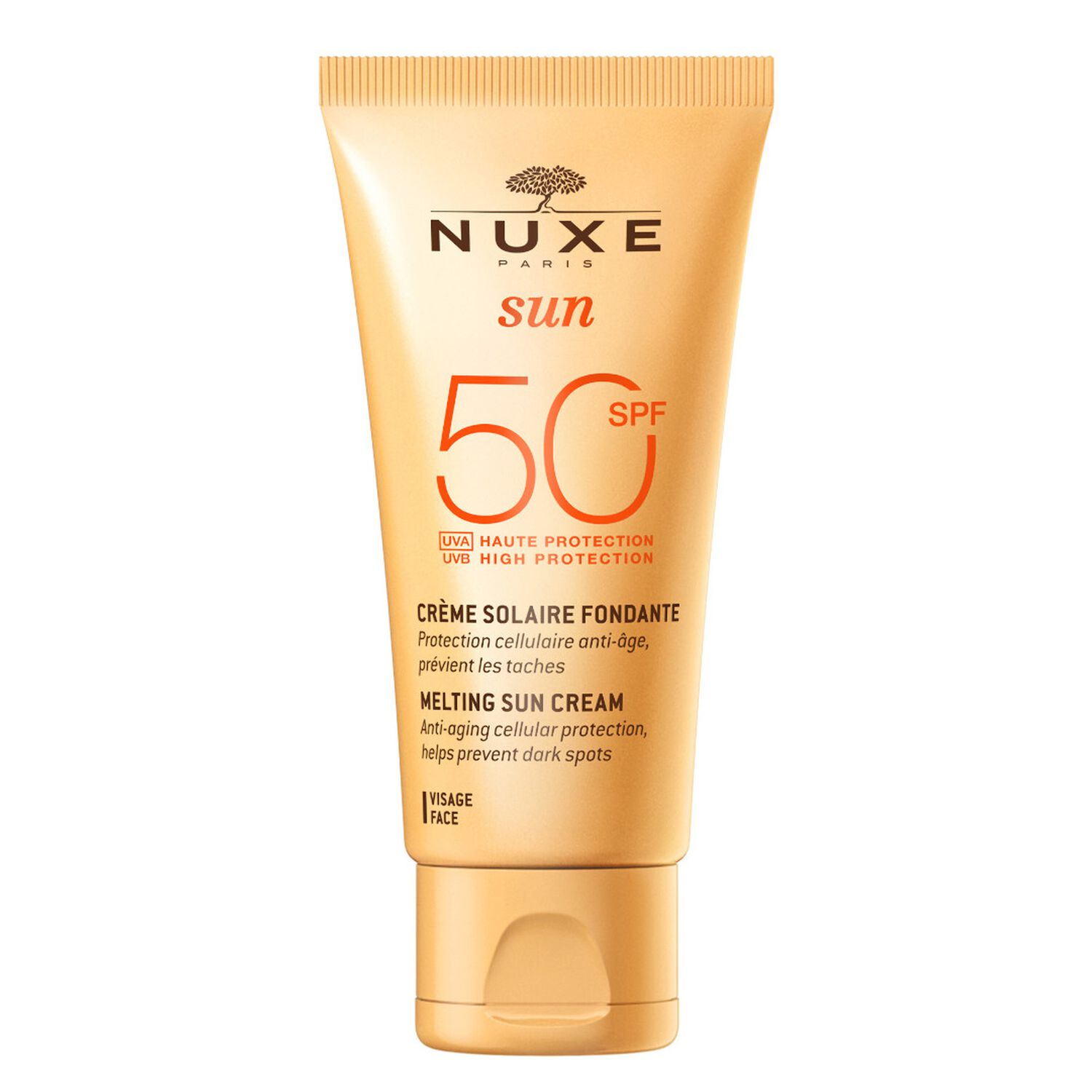 Crème solaire visage fondante Haute Protection SPF50 
