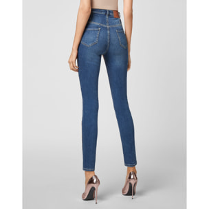 PHILIPP PLEIN Jegging de cintura alta NEW BAROQUE