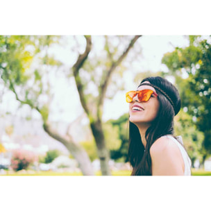 Gafas de sol OCEAN SOCOA - Transparente rojo mate / Plana roja revo