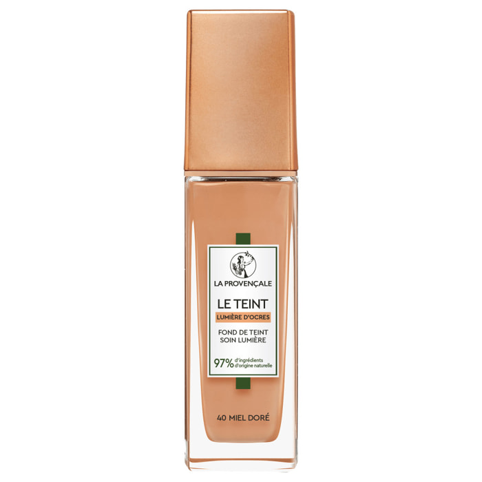 La Provençale Bio Le Fond de Teint Soin Lumière Naturel 40 Miel Doré 30ml