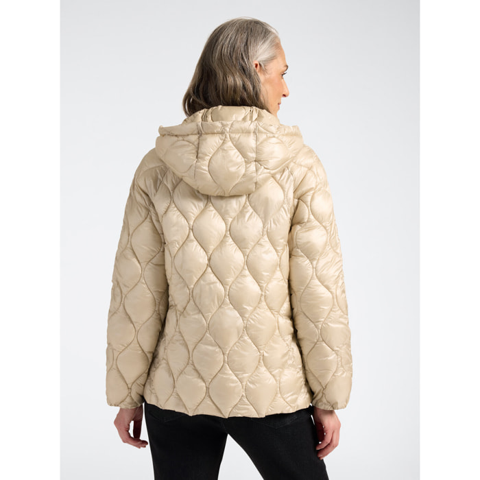 Elena Mirò - Piumino lightweight in nylon trapuntato - Beige