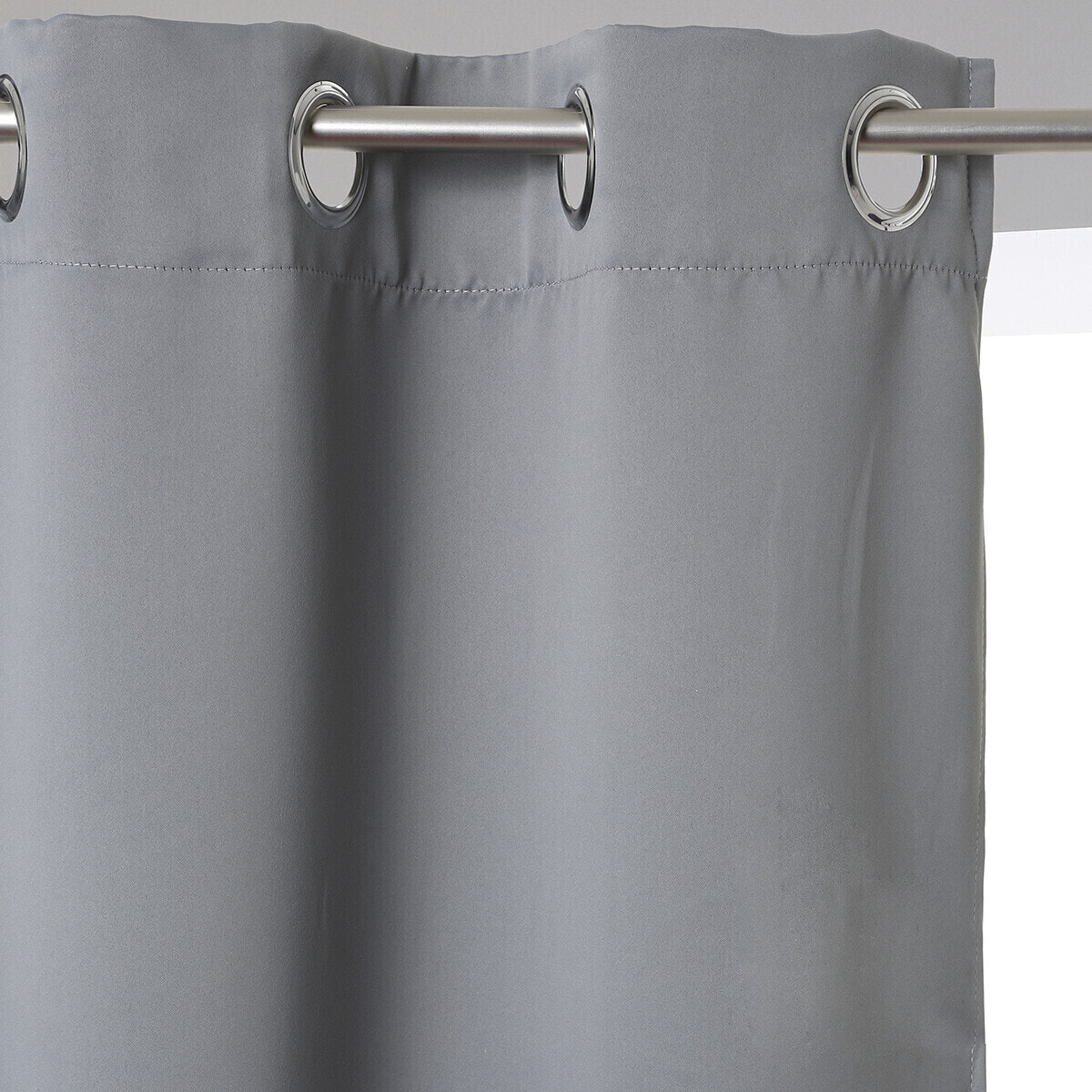 Rideau occultant gris 140x260cm