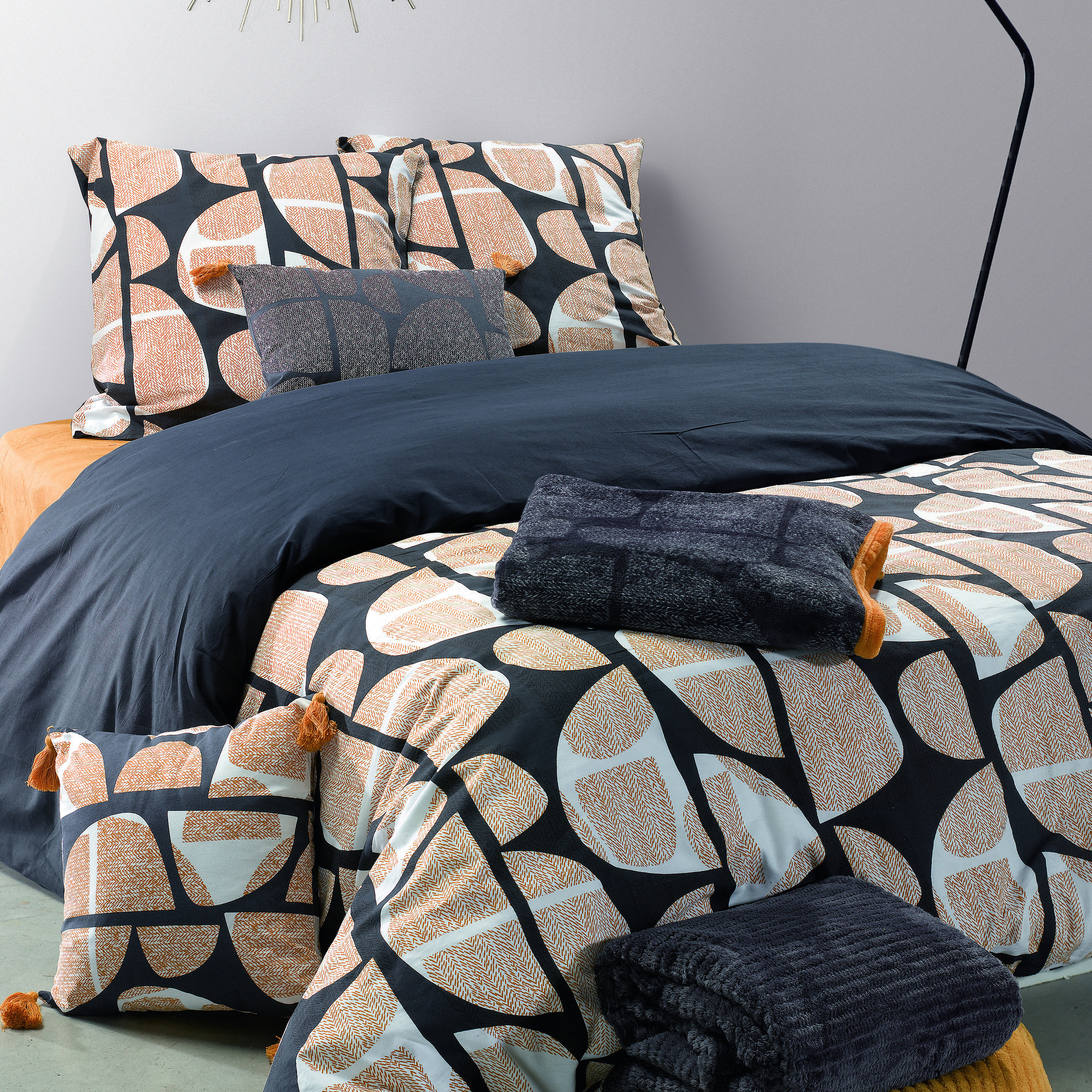 Plaid Imprime 100%polyester 220gsm Nobaly D'automne Et Hiver