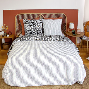 PARURE DE COUETTE 3 PCS 100% MICROFIBRE, FLORE