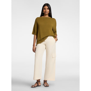 Elena Mirò - Cargo fluidi misto lyocell - Beige