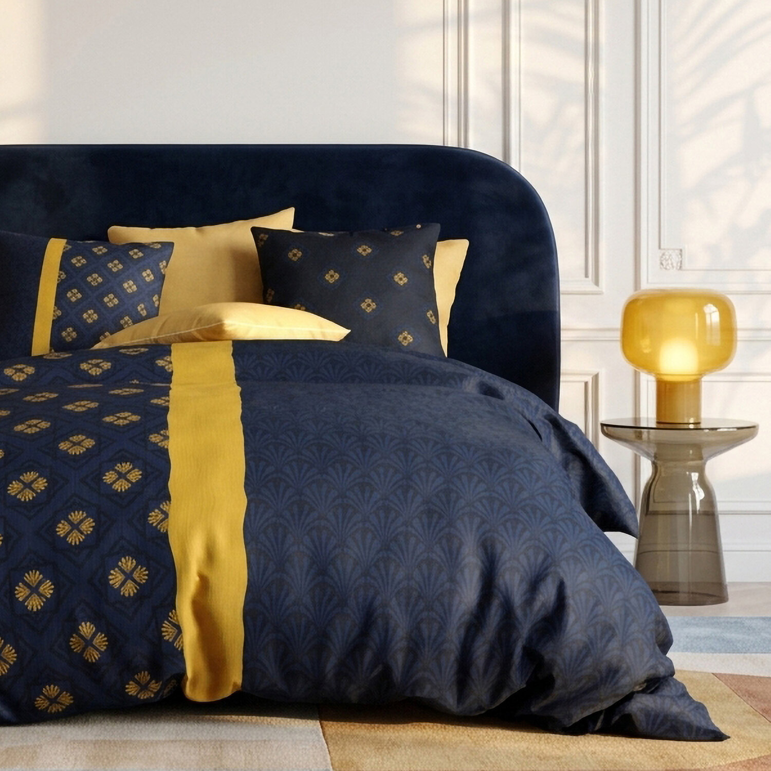 Parure housse de couette 100% coton nil