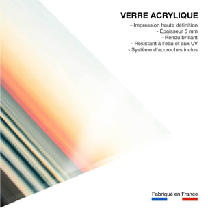 Tableau contemporain sunset lines Tableau plexiglas