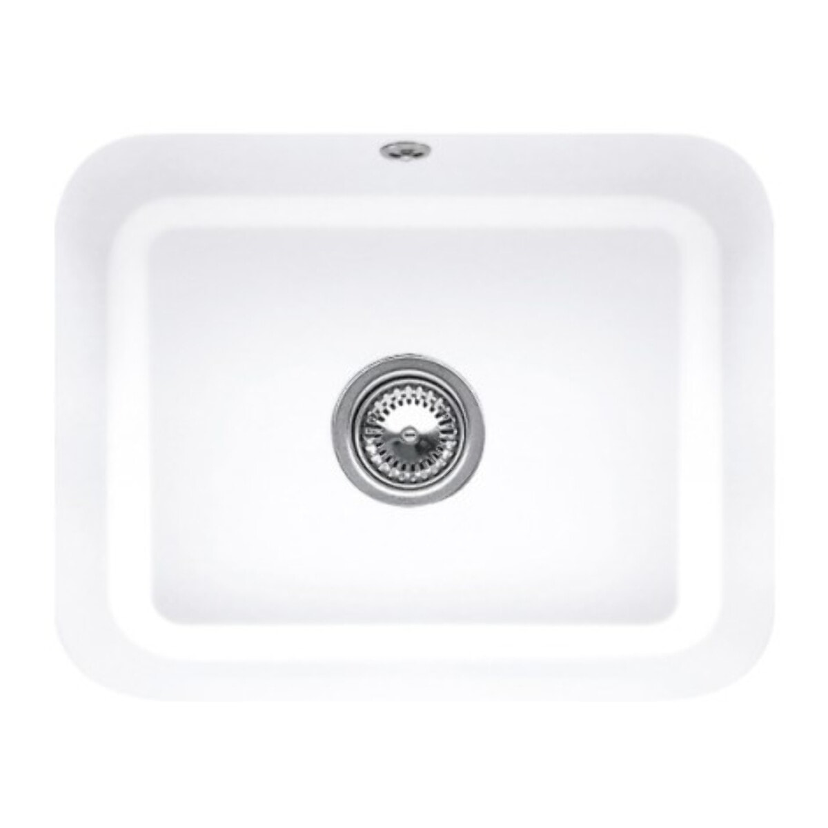 Evier 1 bac Cisterna 60C Blanc CeramicPlus avec vidage automatique