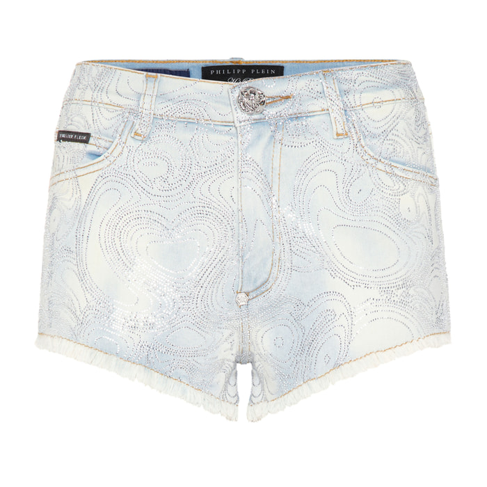 PHILIPP PLEIN Pantalones cortos vaqueros TEDDY