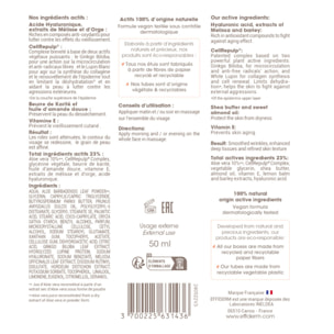 EFFIDERM - Crème Riche Anti-Âge - Formule à base de CellRepulp Complex - Beurre de Karité et Huile d'Amande douce - Peaux Matures - Tube 50 ml en plastique recyclé