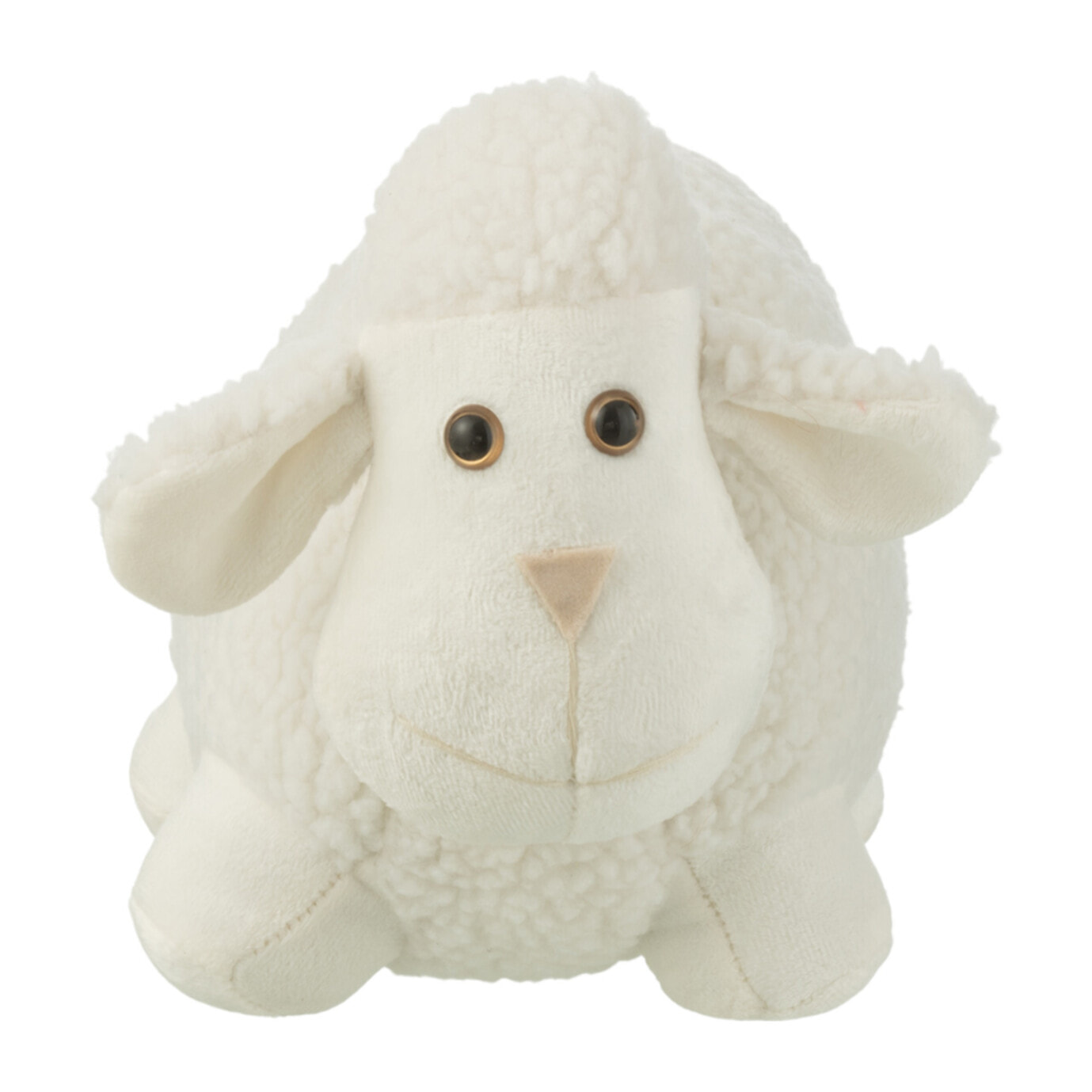 J-Line butoir de porte Mouton - polyester - blanc - small