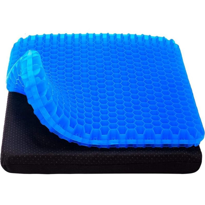 Coussin de siège en gel Bleu Herzberg HG03220-BLU